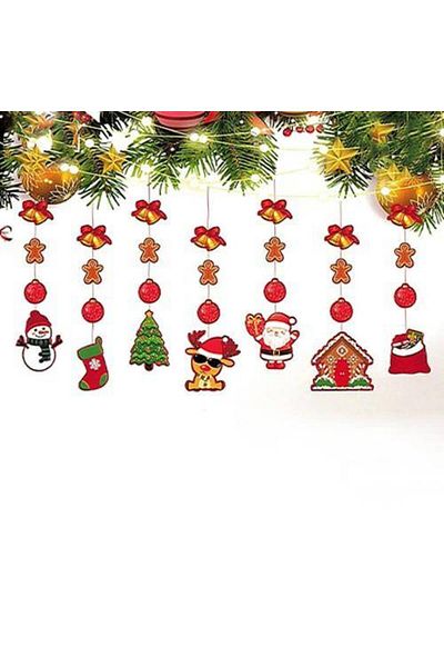 Parti Dükkanım 7 Pieces Christmas Hanging Pendant Lamp Ornament