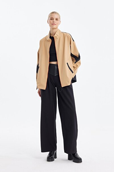 Soul سترة نسائية مطاطية من الخلف - 31530CKT - حجري-أسود