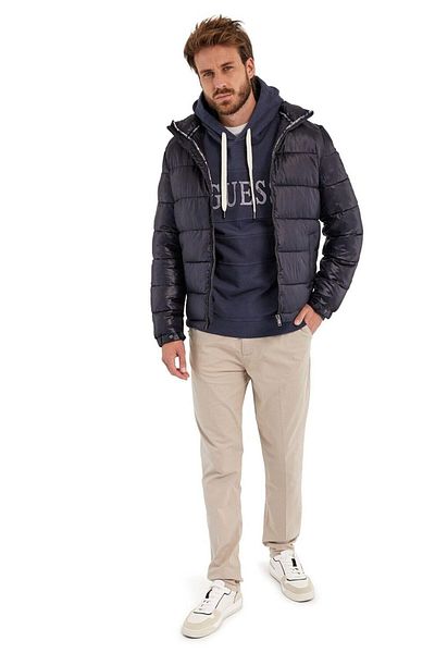 Guess Hooded Puffa Jacket Men's Coat