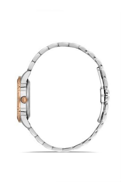 FERRO Quartz Steel Rose/Grey Red Dial 32 mm Women's Wristwatch