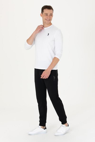 U.S. Polo Assn. Ανδρικό λευκό φούτερ Basic