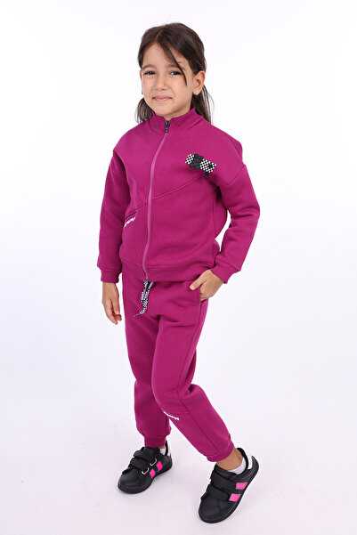 Toontoy Σετ αθλητικής φόρμας για κορίτσια με λεπτομέρεια κεντήματος