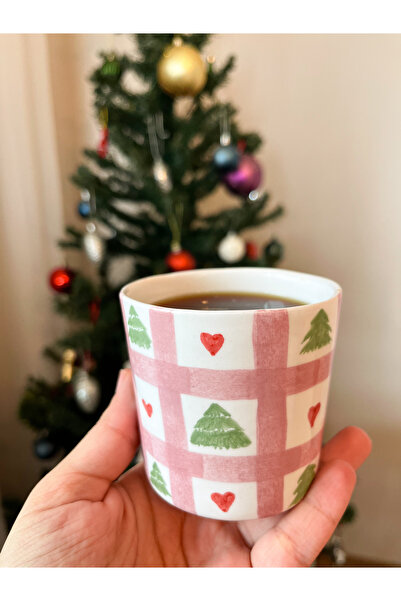 KİRAZHOME YENİ YIL TEMALI SERAMİK KAHVE BARDAĞI