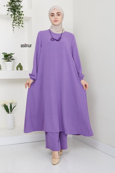 ASİLNUR Purple Mevlana Double Set