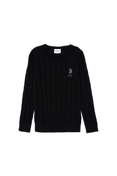 U.S. Polo Assn. سترة سوداء أساسية للأولاد 50293551 -VR046