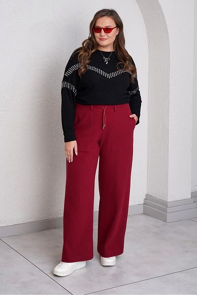 Büyük Moda Straight Cut Knitwear Trousers