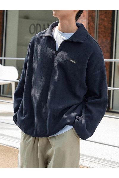 GENIUS STORE Men's Polar Oversize Sweatshirt Polar Sweatshirt