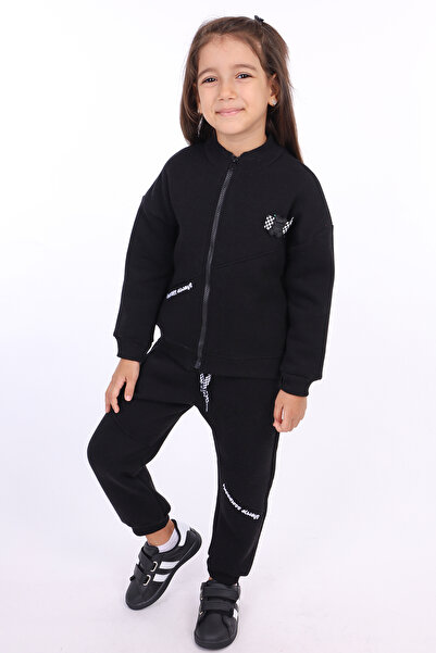 Toontoy Σετ αθλητικής φόρμας για κορίτσια με λεπτομέρεια κεντήματος