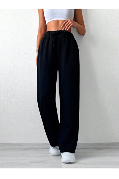 yx yustex sport Black Baggy Straight Leg Sweatpants