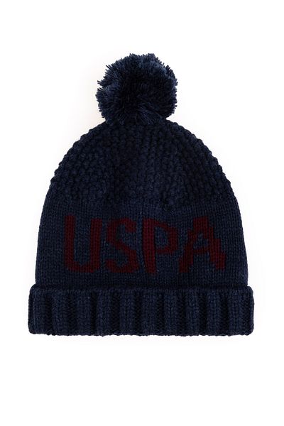 U.S. Polo Assn. Boy's Navy Blue Beret 50292926 -Vr033