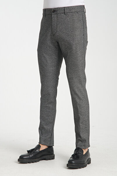 Frappoli Ανδρικό κλασικό παντελόνι Chino με χοντρό καρό σχέδιο με τσέπες στο πλάι