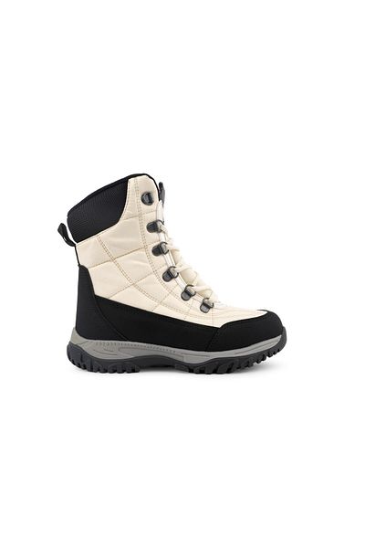 Cool Kids Felix Beige Winter Boots - Lace-Up Cool Design