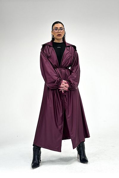 Gülşah Evecen New York Trench - Oversize Thin Leather
