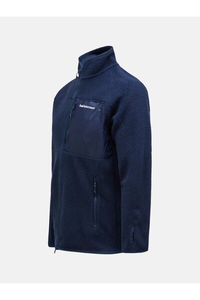 Peak Performance M Pile Zip Jacket Erk Lacivert Fleece G79711030-10011