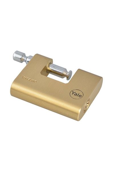 Yale Solid Brass Padlock with Sliding Pin 70mm Y114b/70/113/1