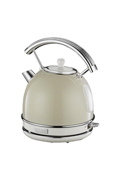 Berghoff Gem Retro 1.7 Liter Vanilla Cream Color Round Kettle