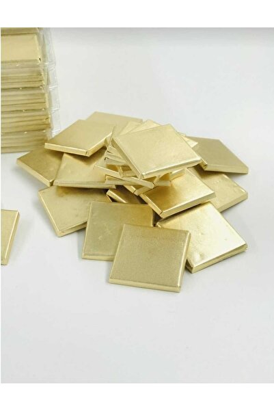 KAKAO AĞACI Ateş Hediyelik Altın Sargılı Sütlü Madlen 100 Adet Ikramlık Çikolata