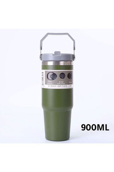 MIBRU vacuum thermos cup 900ml olive