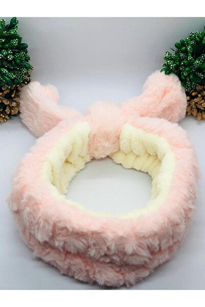 İnDerin باندانا قطيفة وردية - داخل قابل للعب، فيونكة سلكية، ناعمة جدًا