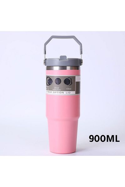MIBRU vacuum thermos cup 900ml pink