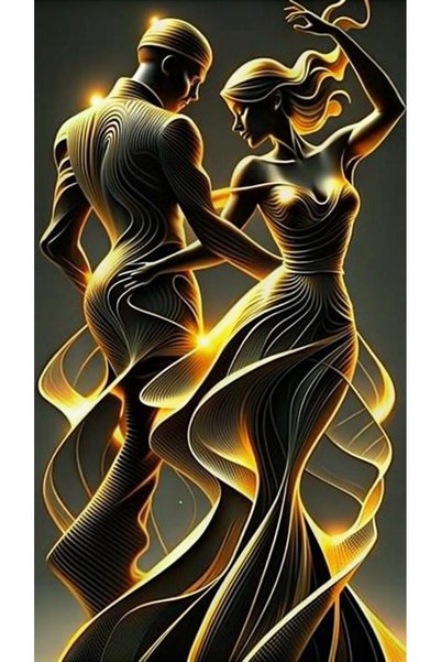 Tunax TABLIE CU CUPLU DE PERSONAJE CARE DANSEAZĂ PENTRU ACASA PERETE HALL BIROU MAGAZIN CADOU DECORATIV ORNAMENT
