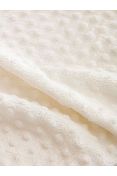 LC Waikiki Wellsoft Bud Patterned Baby Blanket Ecru - 90X110 cm