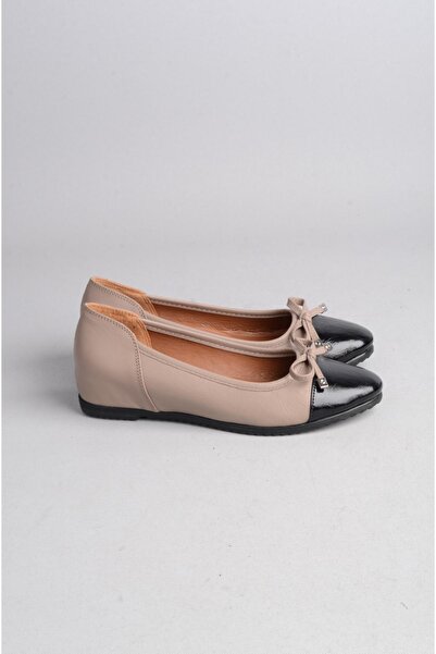 SEÇ KUNDURA Select 0012 genuine leather wedge heel women's shoe (heel height: 3.5 cm) mink