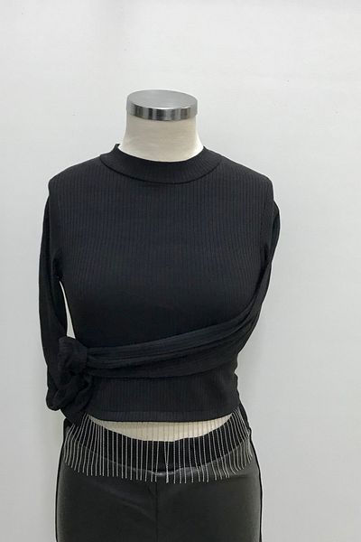 Çikoby Girl's Black Women's Crop Body