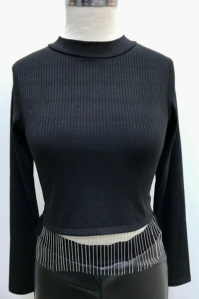 Çikoby Girl's Black Women's Crop Body
