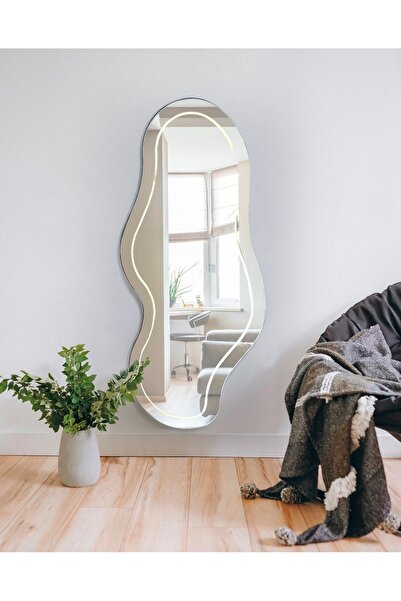 ERGLASS CAM BOY AYNASI 150x60 CM LED IŞIKLI DOKUNMATİK DEKORATİF AYNA 1.KATİLE