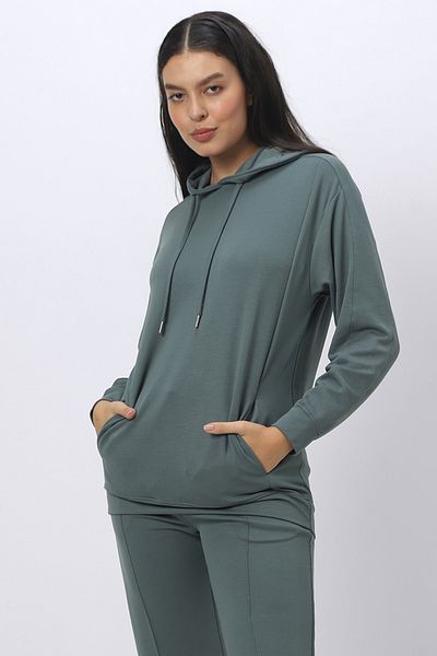 RİNA Basic Hoodies_L_D.Grey