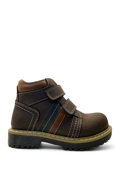 Tuğba Ortopedi 3088 Full Orthopedic Leather Boys' Preschool Brown Corset Boots