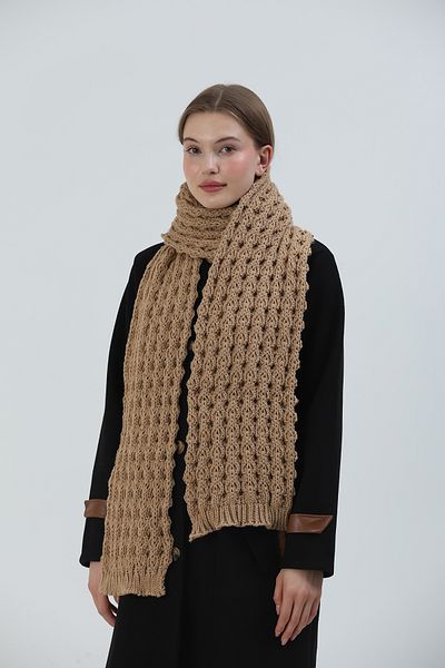 Sheilar Nopened Knitwear Knitted Scarf