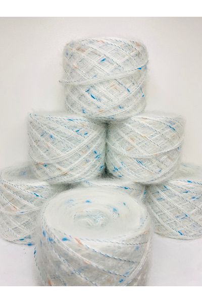 göçer Moheracrylic Light Cream Blue Insect Mesh Filament Net vizual 700gr