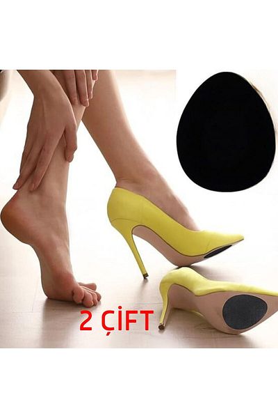NEYSTORE 2 Pairs - Leather, Stiletto Shoe Bottom Self-Adhesive, Slip, Fall Prevention Insoles, Pad