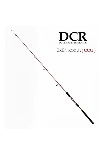 trançabalıkçılık DCR HİLAL TETİKLİ JIG VE YEM KAMIŞI 185 CM 150-350 TURUNCU