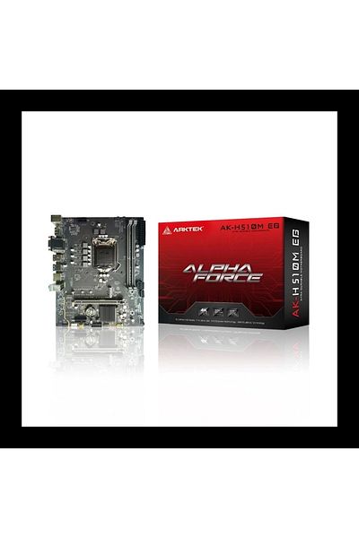 arktek Alpha Force, Ak-h510m Eg, 2xddr4, M.2, Hdmı, Dp, 10-11.nesil, Lga1200 Soket, Anakart