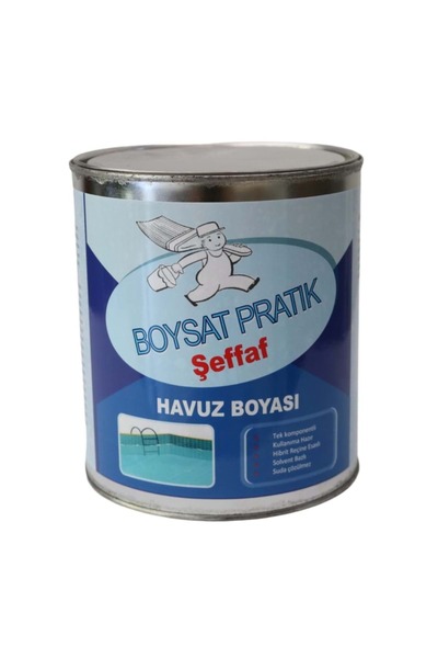Boysat Pratik Tek Komponentli Solvent Bazlı Şeffaf Havuz Boyası 2 Kg