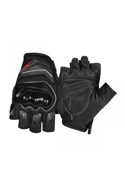Forte GT Fingerless Protected Black Gloves Rs1903D
