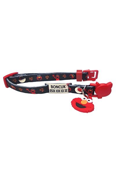 Ayz Aksesuar Güvenlik kilitli isimli kedi tasması, sallanmayan isimlik, kedi künyesi, kedi isimlik, safety click