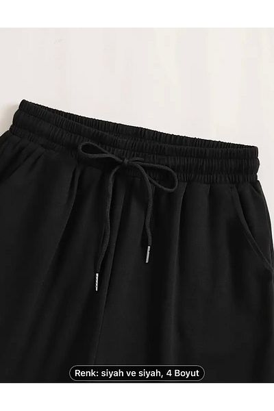 NEW TRENDY COLLECTİON Оригинален комплект спортно облекло с лого за всеки ден - дишащ суитшърт с кръгло деколте и анцуг