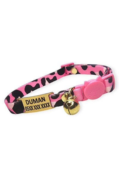 Ayz Aksesuar Güvenlik Kilitli Kedi Tasması, Isimli Kedi Tasması, Kedi Isimlik, Kedi Künyesi, Safety Click Tasma