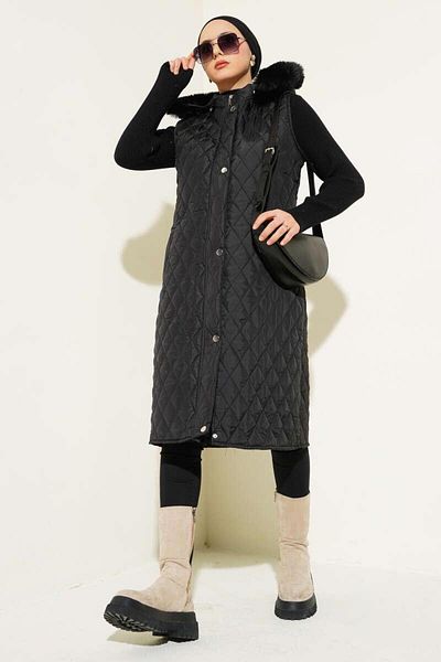 modasindoma Women's Argyle Quilted Vest