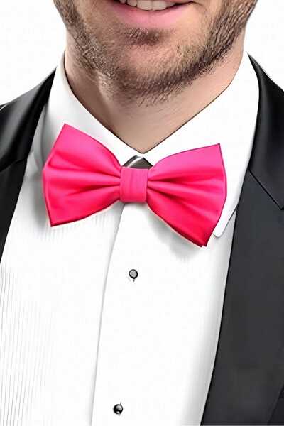 Uniquetrenders Men's Solid Color Satin Bow Tie
