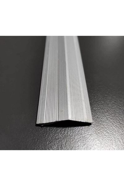Şahin Aluminum Door Threshold Level Profile Jeans Difference Height Profile Door Threshold Lid Cover Gray Color 90 Cm