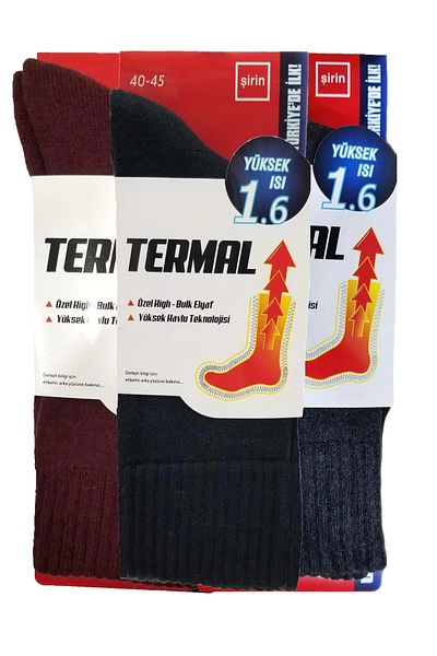 Şirin Winter Thermal Men's Socks - Thick Socks (9550)
