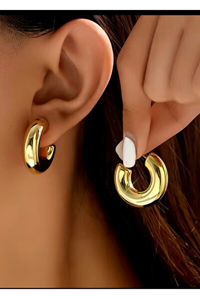 takıtarzım أقراط ذهبية سميكة