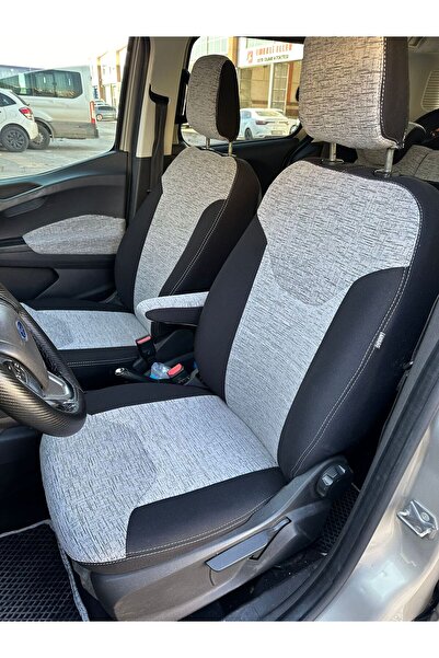 Atlas Oto Giyim غطاء مقعد مصنوع حسب الطلب مناسب لسيارات طراز Courier 2013-2018