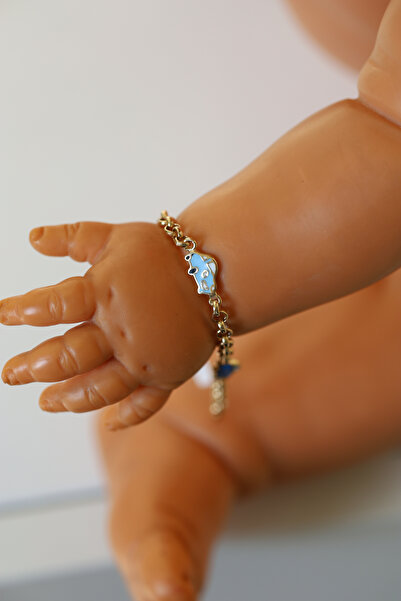 Yenigün Kuyumculuk 14 Ayar Altın Araba Objeli Çocuk Künyesi