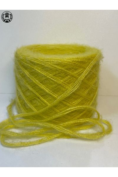 göçer 100gr Yellow Moher Ακρυλικό Απλό Χρώμα Πλεκτά Μαξιλάρια